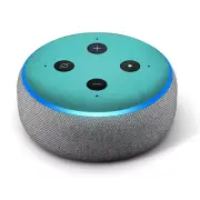 Vinyl Decal Skin for Amazon Echo Dot 3rd Gen - Turquoise Teal Color