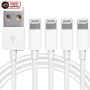 4Pack [Apple Mfi Certified] Charger Lightning to USB Charging Cable Cord Compati