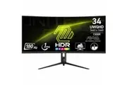 MSI MAG 342CQR E2 34" Class UWQHD Curved Screen Gaming LED Monitor - 21:9 - Black - 34" Viewable - Vertical Alignment (VA) - 3440 x 1440 - 1.07 - - -