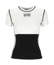 Jean Paul Gaultier Color Blocked Logo Printed T-Shirt XXS,S,XL,XS,L,M white