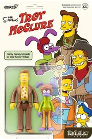 The Simpsons - Troy McClure in Fuzzy Bunny’s Guide to You-Know-What ReAction 3.75” Action Figure 2-Pack