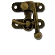 Swing Bag Clasp Medium Antique Brass 1306-02 by Tandy Leather