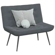 Bench 2-Seater Settee Couch Upholstered Sofa Living Room Hallway Velvet vidaXL
