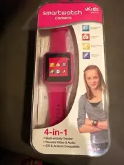 Vivitar Pink Smart Watch Camera. Multi activity tracker. Records video/audio.
