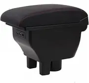 EXEGPLPVK Fit for Geely CK Armrest Box Central Store Content Storage King Kong CK2 CK3 Armrest Box(Black red line)