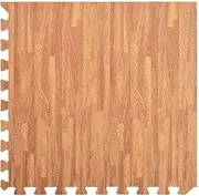 Floor Mats 24 pcs Wood Grain 8.64 m² EVA Foam,Exercise Equipment Mats 7.5KG-92460