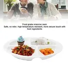 Divider Plate 4 Compartments Anti Slip Mat Round Portion Control Section Pla TTU