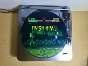 Custom Vinyl Record Player 12” Slipmat DJ Pad “Mortal Kombat II Finish Him!”