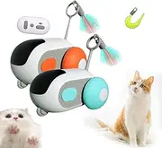 Turbo Tail 3.0 - Turbo Tail Mouse Cat Toy, Teazys Cat Toy Turbo Tail 2.0, Remote Control Electric Cat Toy, Interactive Smart Toy Car for Bored Indoor Cats, Let Your Cat Play Happily (2 Mix)