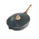 24/28/32/34 Maifan Stone Coating Cookware Saucepan Non-stick Frying Wok With Lid