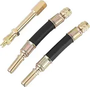 X AUTOHAUX 1Set 180 Degree Copper Tire Valve Extension with Flexible Plastic 100mm Tyre Valve Stem Extender for Car Motorcycle RV Truck Bike