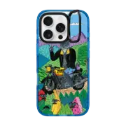 iPhone 16 Pro Impact Ring Stand Case MagSafe Compatible Hansa the Cat Phone Case by Mulga