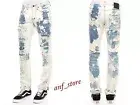 NWT PRPS Goods JAPAN Barracuda Straight Men Jeans 34 x 32 ENZYME Distress $425