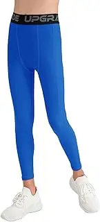 [Naiyafly] Boys Compression Pants Youth Compression Leggings Tights for Kids Base Layer Football Hockey Tights Athletic Leggings Tight Sports Pants