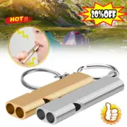 2PC Loud Emergency Survival SOS Whistle Camping Hiking 120db AU Keychain NICE-