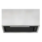 Sirius 85cm Undermount Rangehood - Black Heated Glass