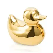 Home Decor Golden Ceramic Duck Figurines, Home Decor Animal Sculptures A-gold