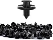 OTUAYAUTO 100PCS Push Type Retainer Clips, 8mm Fender Liner Clips for Nissan, Infiniti - Trim Rivet Body Fasteners Replace OEM: 01553-09321