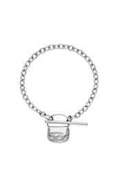 [Diesel] Diesel - Stainless Steel Bracelet - Bracelets - Unisex - Silver UNI Silver