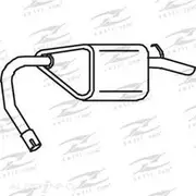 Redback Mufflers Bolt-On to suit Mondeo Wagon RHS RM - M4789