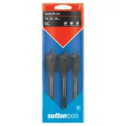 Sutton D501SS3 Spade Bit Set 3 piece - Carbon Steel