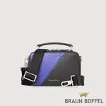 【BRAUN BUFFEL 德國小金牛】台灣總代理 斯波萊 斜背包-黑撞靛/BF530-10-NAM