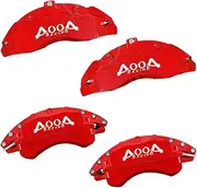AOOA Caliper Covers Red with White Character Brake Aluminum Caliper Covers Fits Tesla Cybertruck 2024-2025 (Set of 4)
