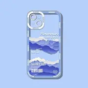 INS Sunset Moon Snow Mountain Phone Case for iPhone 14 13 12 11 Pro Max XS Max XR X 11 Camera Protection Soft Cover for iPhone,6482T3,for iPhone XR