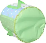 TOPPERFUN Collapsible Foot Bath Basin Portable Travel Tub Water Container Space Saving Design for Home Camping Use Dot with Lid