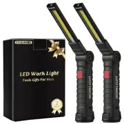Tool Gifts for Men Dad Him, Rechargeable LED Work Light Grill Light with Magn...