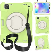 MCC Kids Shockproof Strap iPad Pro 11 2020 2nd Gen Apple Case Cover Ring [Yellow Green]