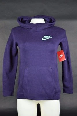 NWT $90 Nike Youth Sportswear Tech Fleece Hoodie 823582 524 Purple sz S-M Kids