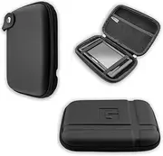 [caseroxx] GPS Case for Tomtom Go 5100 LMT World Map with Zip and Elastic Band in Black, black, entsprechend Gerät
