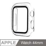 IN7 APPLE WATCH SERIES 6/SE單排鑲鑽手錶防摔電鍍保護殼44MM-透明