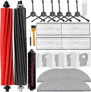 YBVABE S8 Pro Ultra Accessories 26 Pack Kit for Roborock S8 Pro Ultra /S8 Docking, 2 Roller Brush, 1 Self-Cleaning Brush, 4 Filter, 6 Side Brush, 6 Mop Cloth, 4 Dust Bags. 3 Cleaning Brush