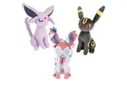 Pokemon 8" Sylveon, Espeon Umbreon Plush Stuffed Animal Toys, 3-Pack - Eevee Evolution Set - Officially Licensed - Quality Stuffed Animal Toy Figures - Gift for Kids, Boys, Girls - 2+