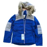 Roxy Bamba Insulated Snowboard Jacket Girls-Blue-Size 14/XL-NWT-C246