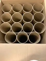 Mailing Shipping Tubes with Caps 4 inch x 20 Inch, Brown, Kraft, Pack of 15