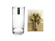 bulk 6 Glass Cylinder Vase Flower 15x50cm