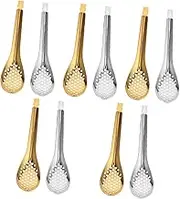 Alipis Sets Dining Hall Public Spoon Classic Design Perforated Stainless Steel Serving Spoon for Restaurant and Home Pcs