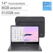 NEW Acer Chromebook Plus 14" Touch i3-N305 8GB 512GB SSD Protective Sleeve