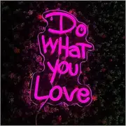 Hanging Art Neon Signs Neon LED Design Do What You Love 5v Wall Decoration Living Room Bedroom Decoration Suitable For Party Decoration