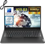 [Lenovo] V15 G3 Business Laptop Computer, 15.6" FHD Display, 12th Gen Intel 10 Cores i5-1235U (Beat i7-1195G7), 40GB DDR4 RAM, 1TB PCIe SSD, WiFi, BT 5.1, Windows 11 Pro, AZ-XUT Cable