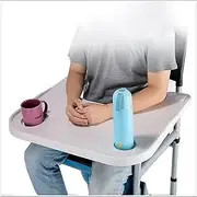 Lap Tray Table Accessories with Cup Holder, Universal Plastic Steel Lap Tray for Writing, Reading, Eating Or Rest Home Use