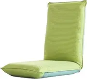 Floor Chair with Back Support,Foldable Floor Recliner Adjustable Gaming Sofa Chair,Ergonomic Design,for Reading Games Watching TV(Green)