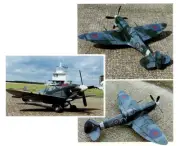 Model Airplane Plans (RC): Spitfire Mk-IX Scale 41" for 360 elec or .15-.19ci