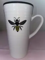 SweetNes Honeybee Travel Mug With Lid & Handle 19 Fl Oz Ceramic BRAND NEW