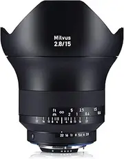 [ZEISS] Milvus 15mm f/2.8 Full Frame Camera Lens for Nikon F-Mount ZF.2, Black