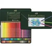 在飛比找樂天市場購物網優惠-Faber-Castell水性色鉛筆綠色精緻鐵盒裝120色組