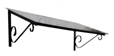 2 x STEEL Awning BRACKETS 12"x16" Eaves Cantilever Canopy Rain Cover Door Window